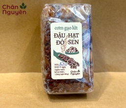 Cơm gạo lứt đậu đỏ hạt sen 