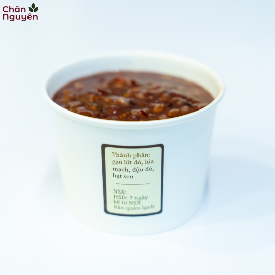 Cháo gạo lứt đậu đỏ hạt sen 