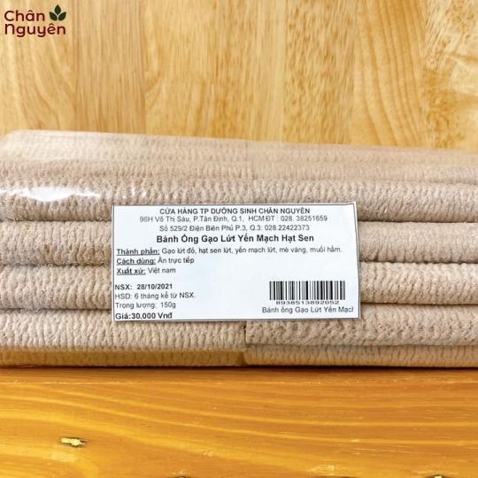 Bánh ống gạo lứt yến mạch hạt sen