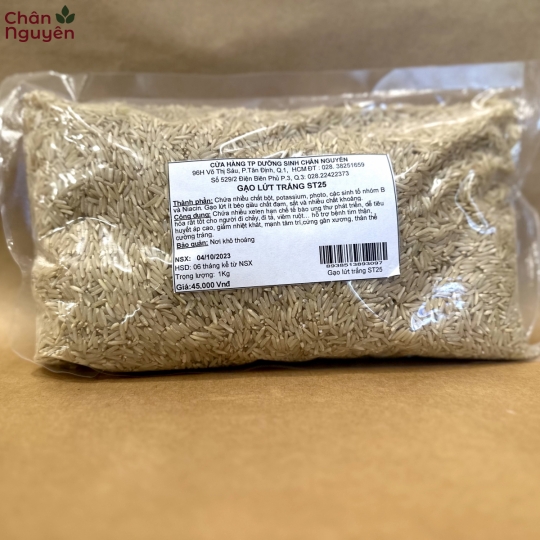 Gạo lứt trắng ST25 (1kg) 