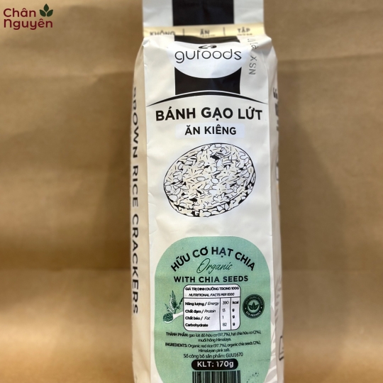 Bánh gạo lứt hạt chia (170g) 