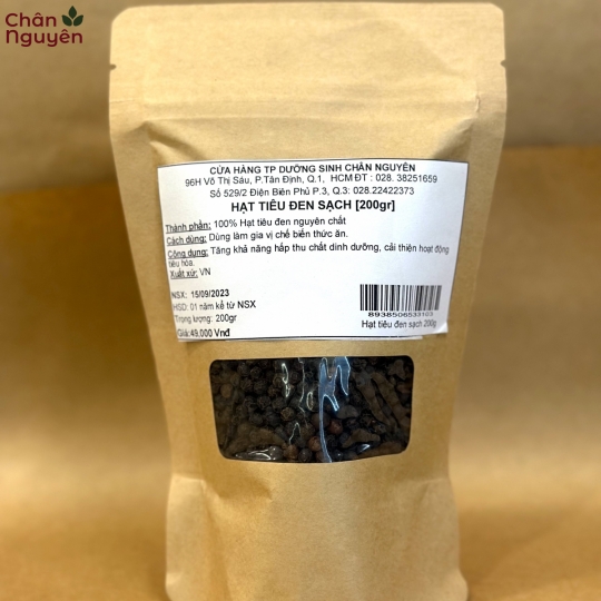 Tiêu đen sạch (200g)